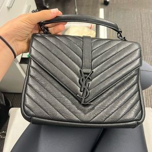 Saint Laurent bag. Black on black - limited edition! Real!!